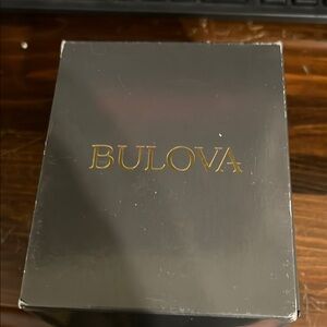 Bulova Gold and Black Chronograph Watch